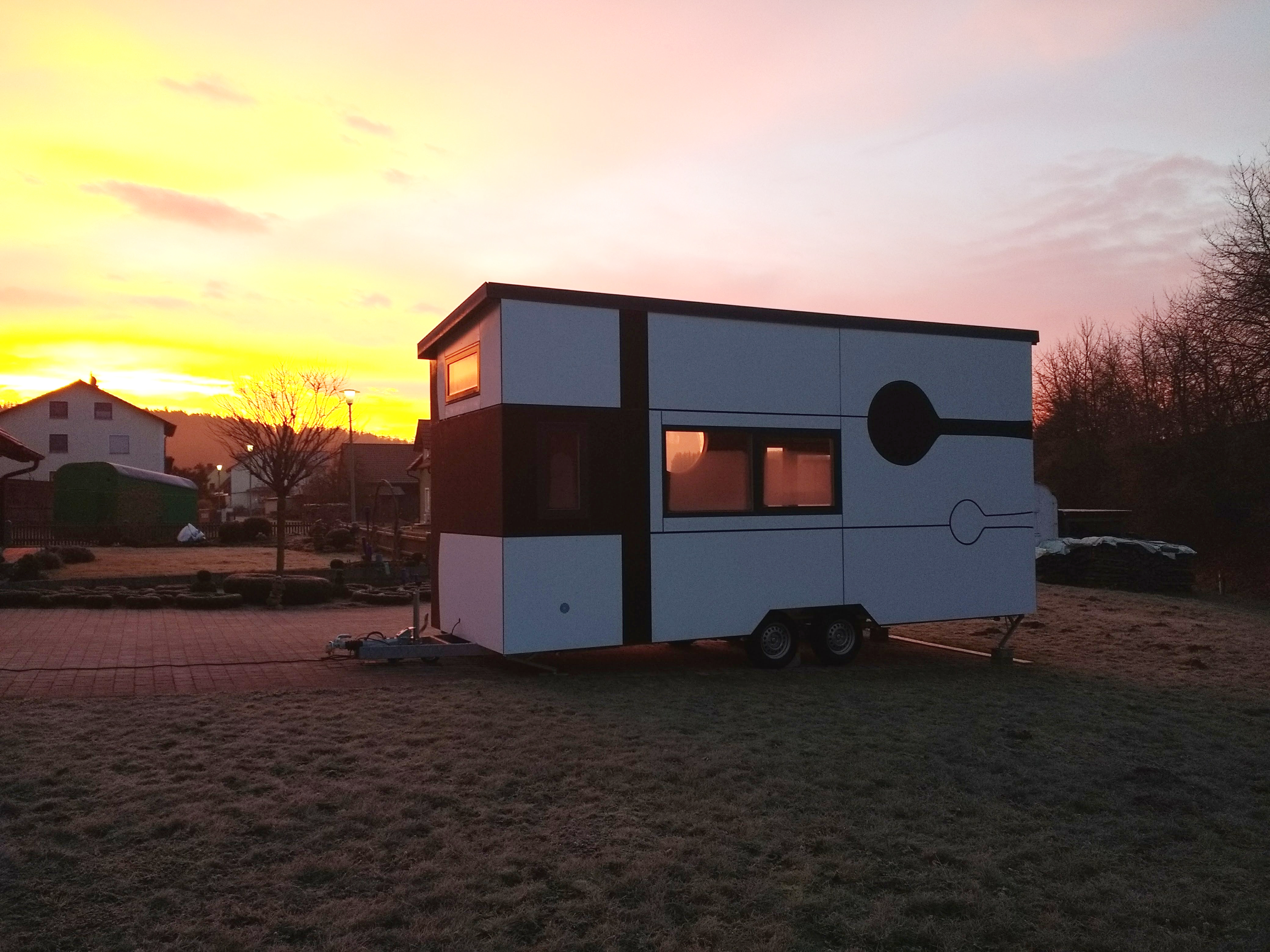 Das fertige Winzhaus in der Natur